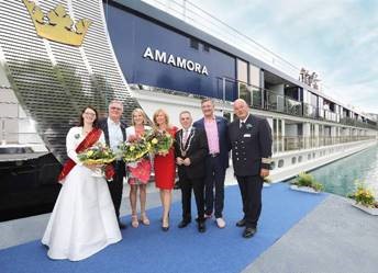 AMAWATERWAYS CELEBRATES AMAMORA CHRISTENING, OFFICIALLY WELCOMING THIRD SHIP FOR 2019 SEASON
