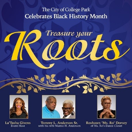 City of College Park to Host "Treasure Your Roots" Event for Black History Month