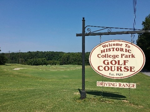 Historic College Park Golf Course Driving Range at Gateway Center Campus